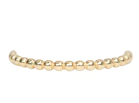 1.5mm Bead Band 18K Gold Stacking Ring R5049