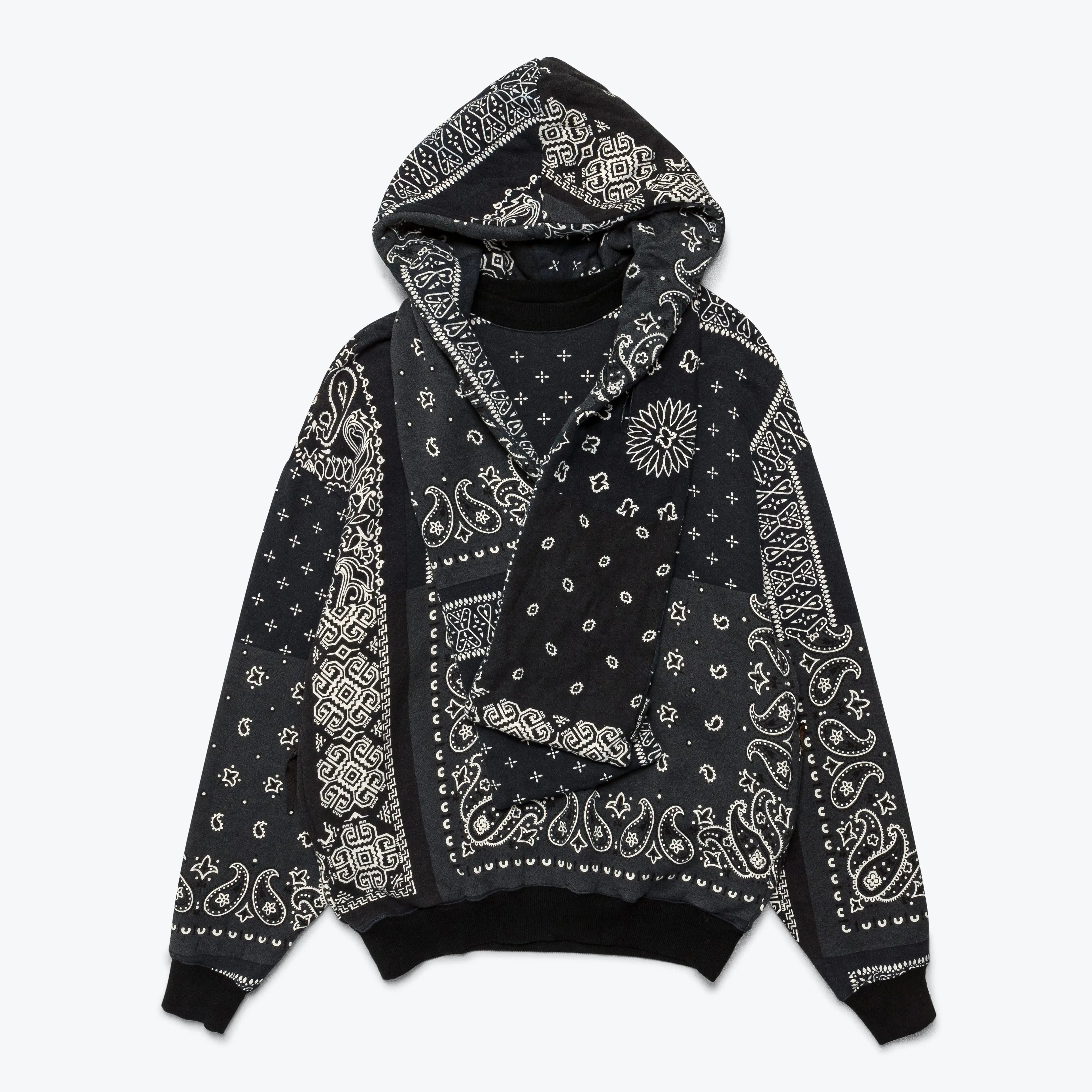 30/-SWT Knit Bandanna KESA Parka - Black