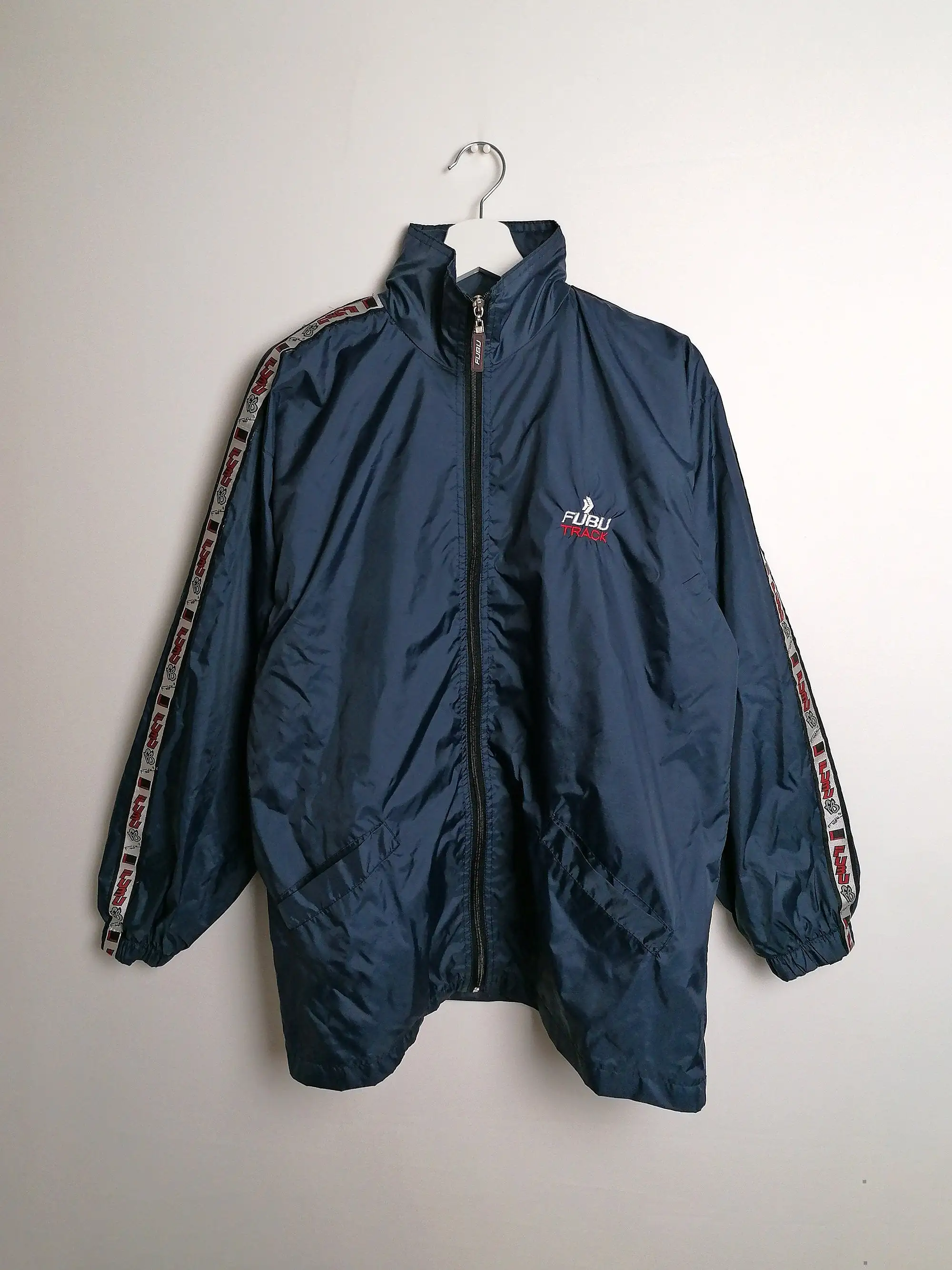 90's FUBU The Collection Windbreaker Tape Logo -  size S-M