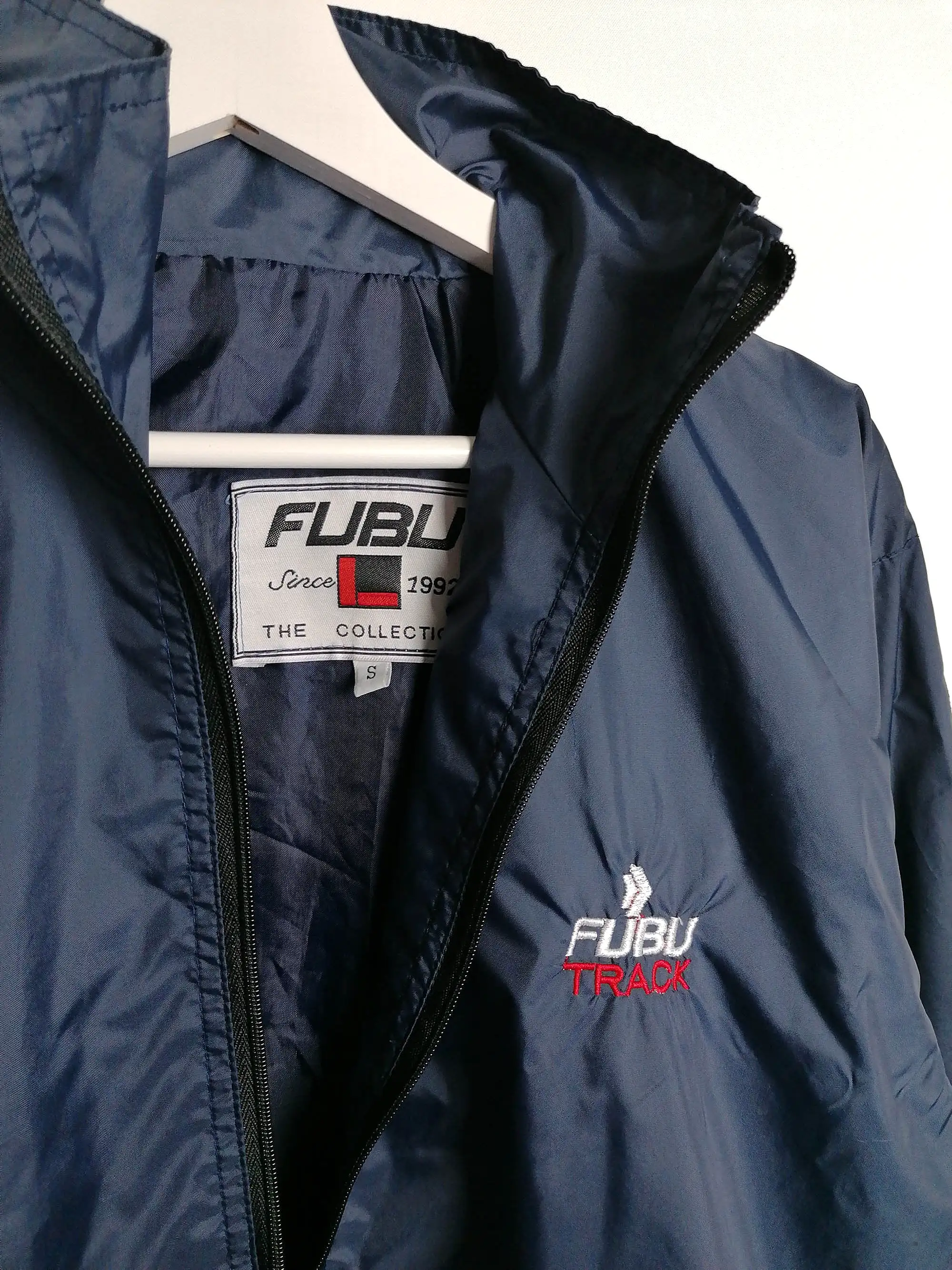 90's FUBU The Collection Windbreaker Tape Logo -  size S-M