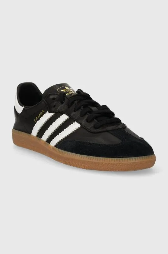 adidas Originals leather sneakers black color