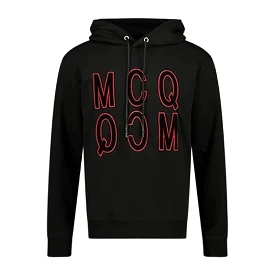 ALEXANDER MCQUEEN VELVET BLACK HOODIE