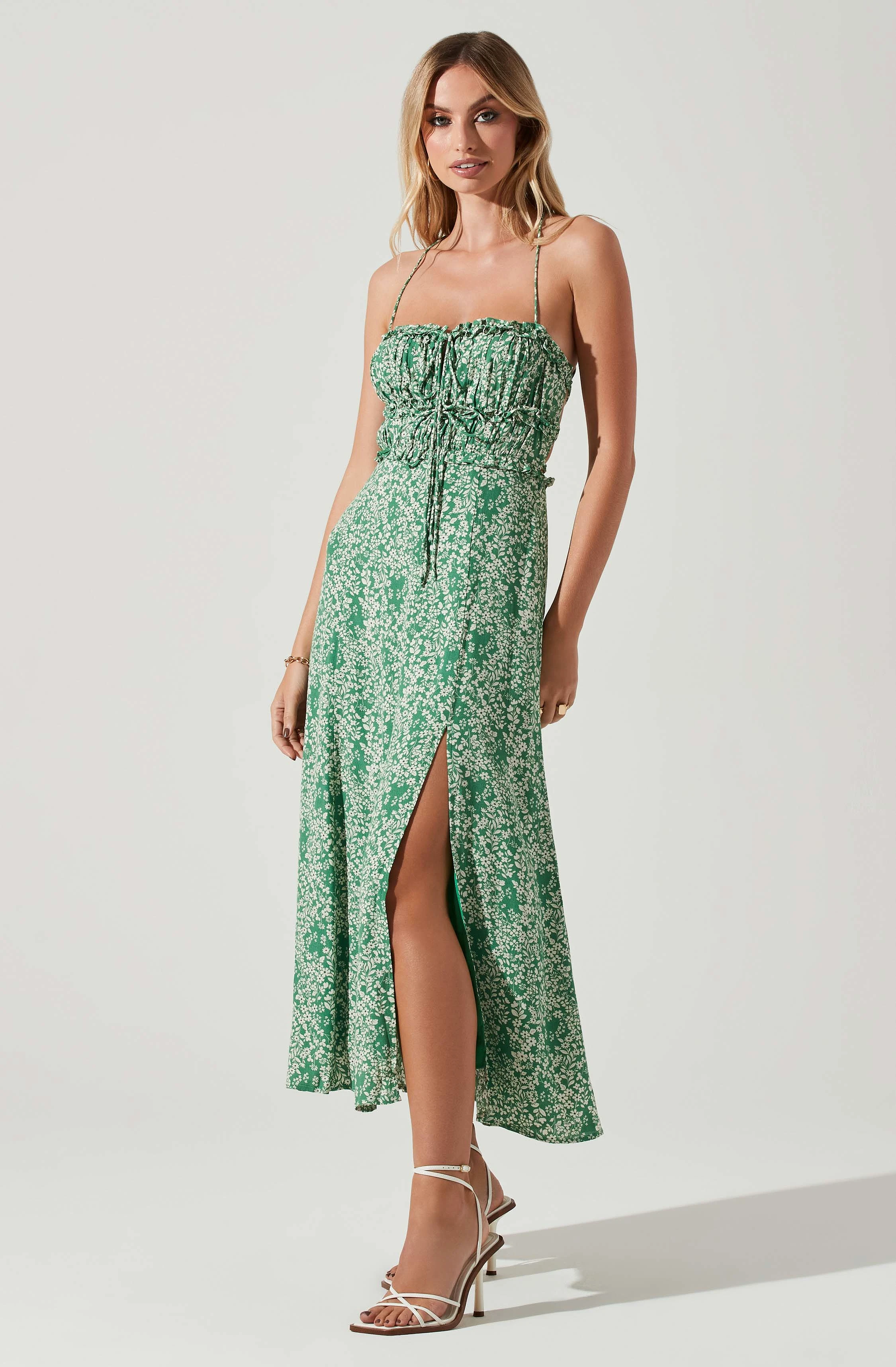 Amalea Floral Midi Dress