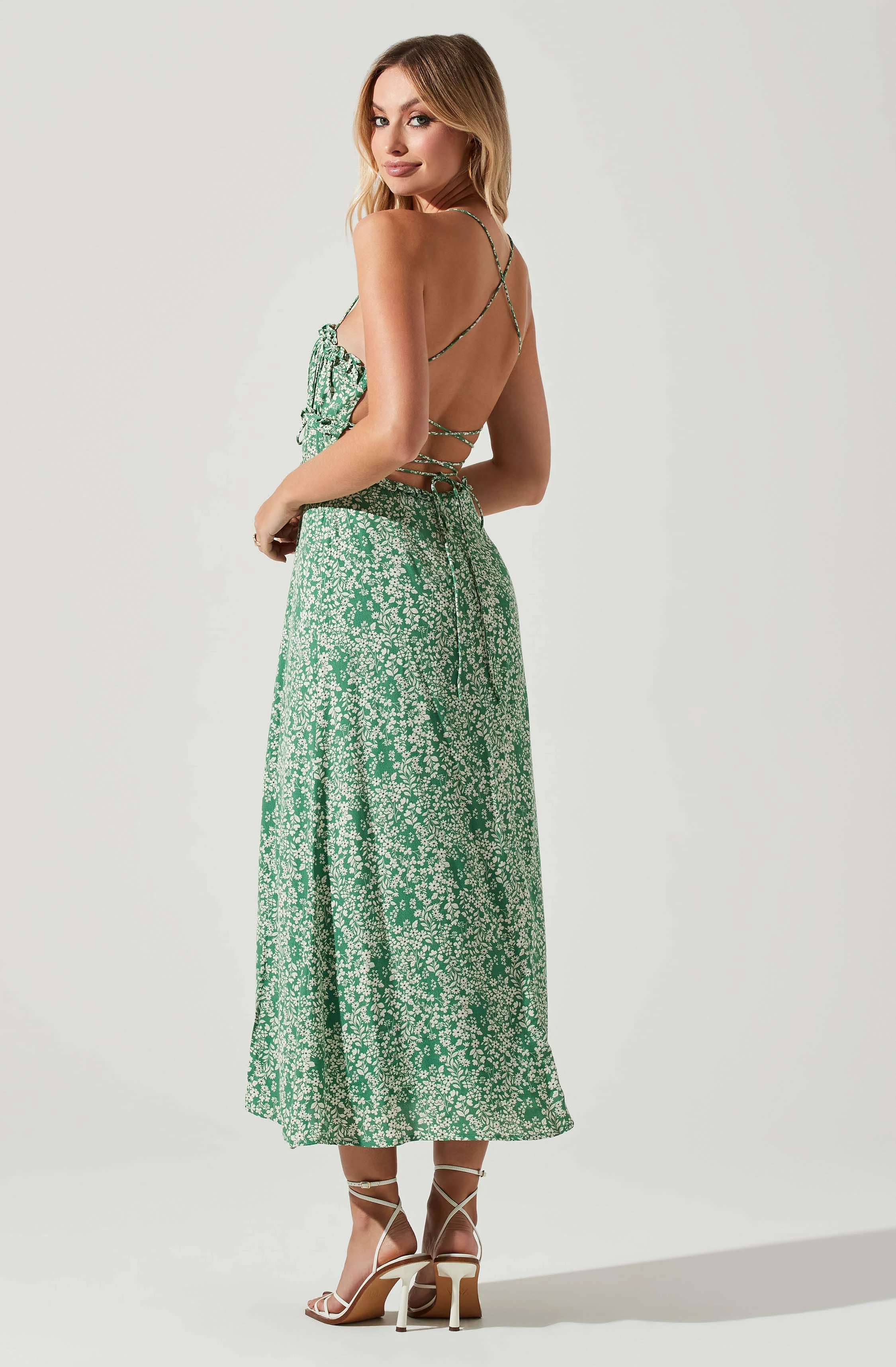 Amalea Floral Midi Dress