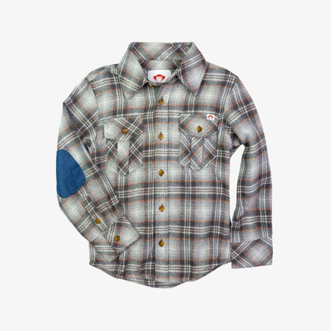 APPAMAN FLANNEL | GREY/ORANGE