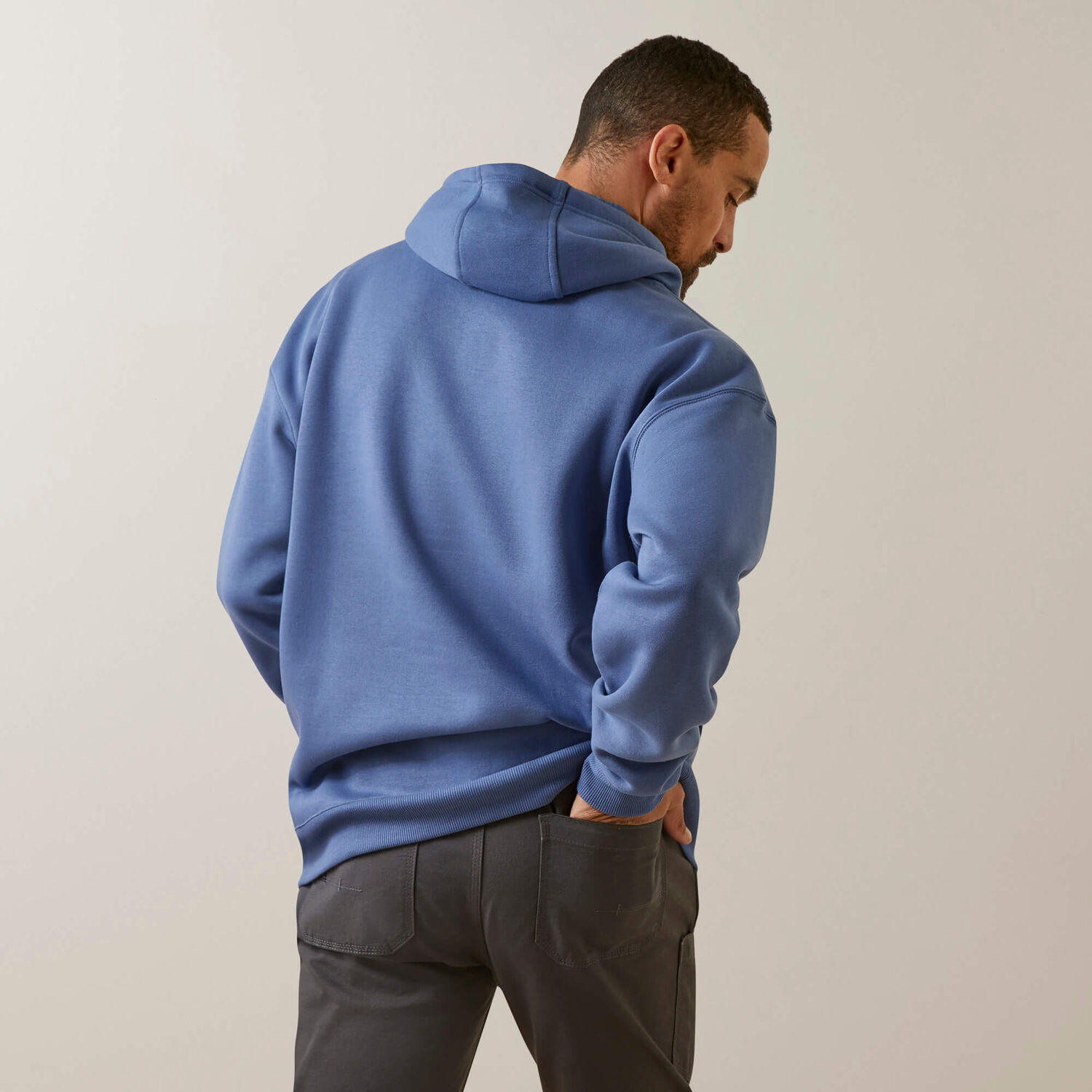 Ariat Men's Rebar Graphic Hoodie in Coastal Fjord