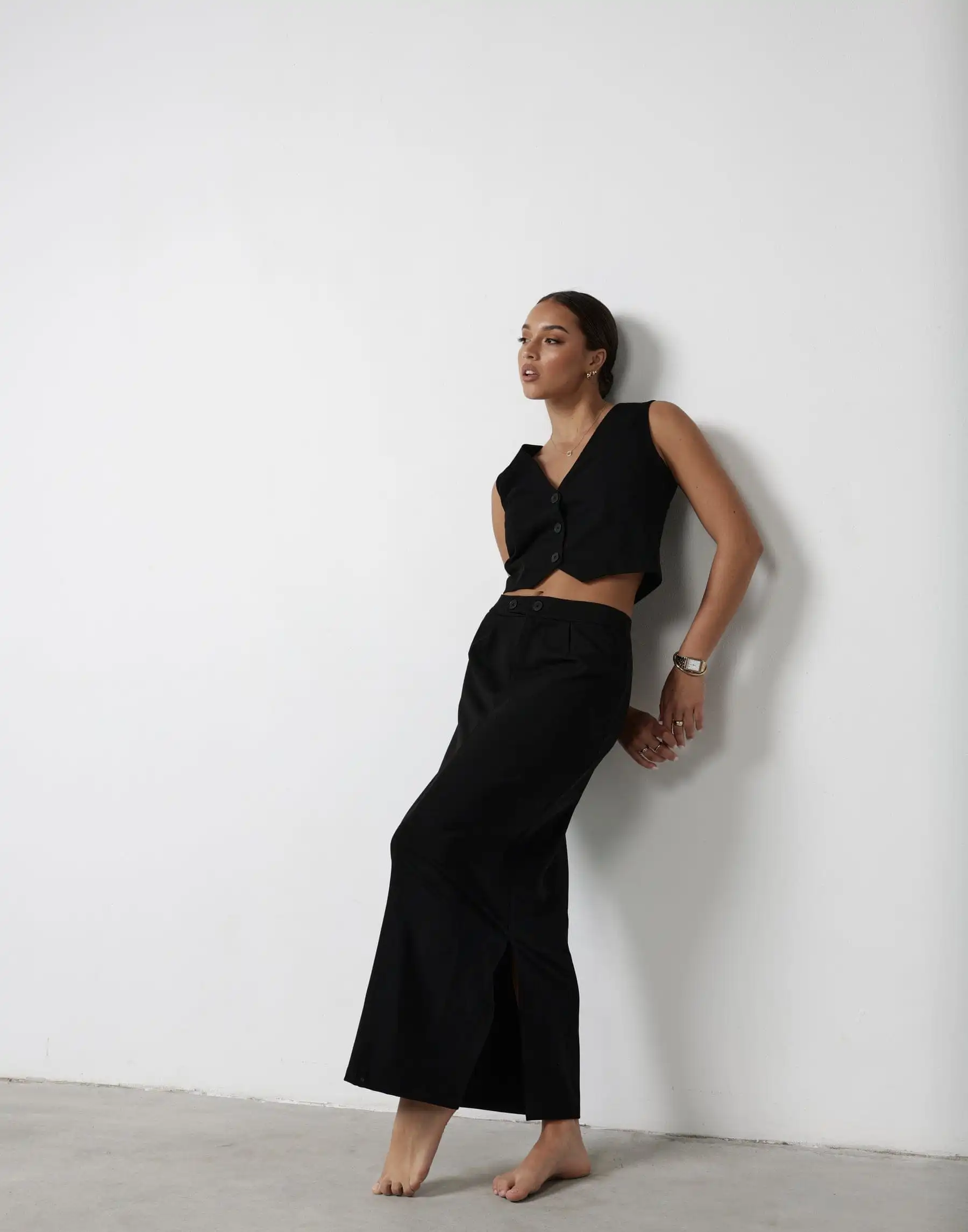 Astylar Maxi Skirt (Black)