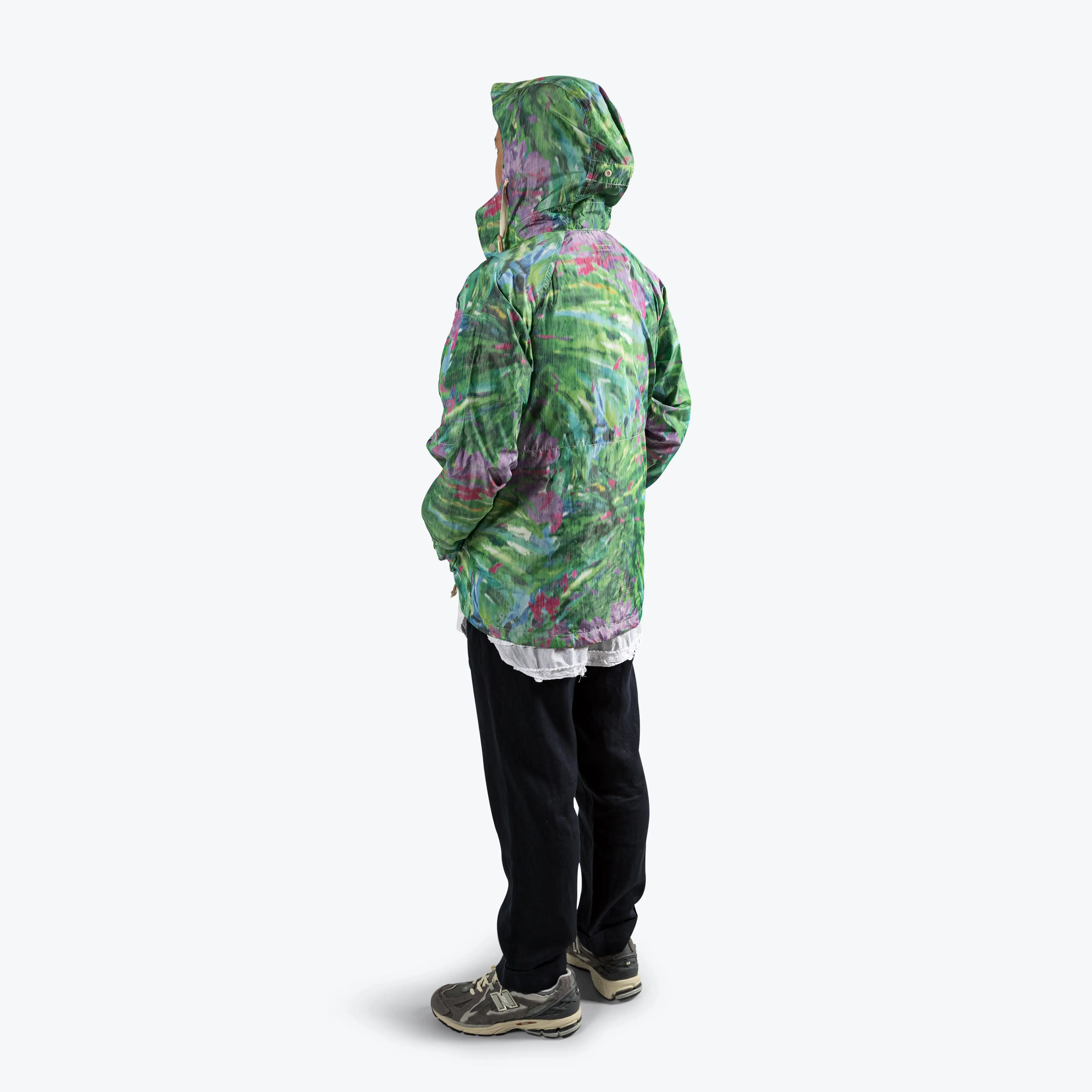 Atlantic Parka - Green Floral Poly Microfibre