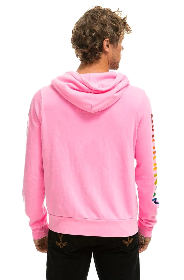 AV Zip Hoodie in Neon Pink