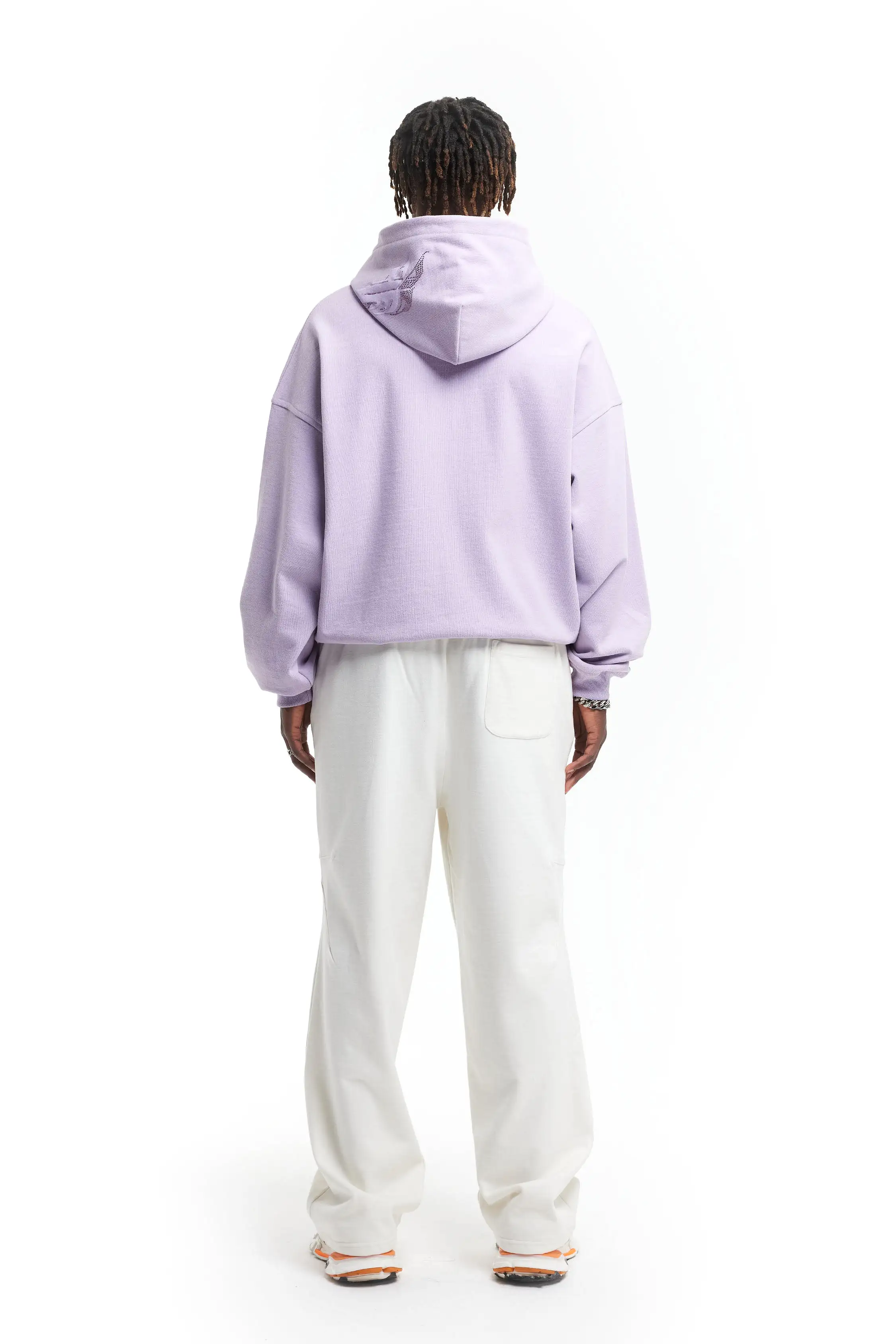 AVES RHINESTONE PASTEL LILAC FRONTZIP