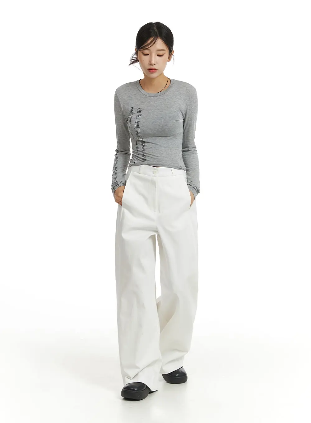 Basic Wide-Fit Pants CJ431