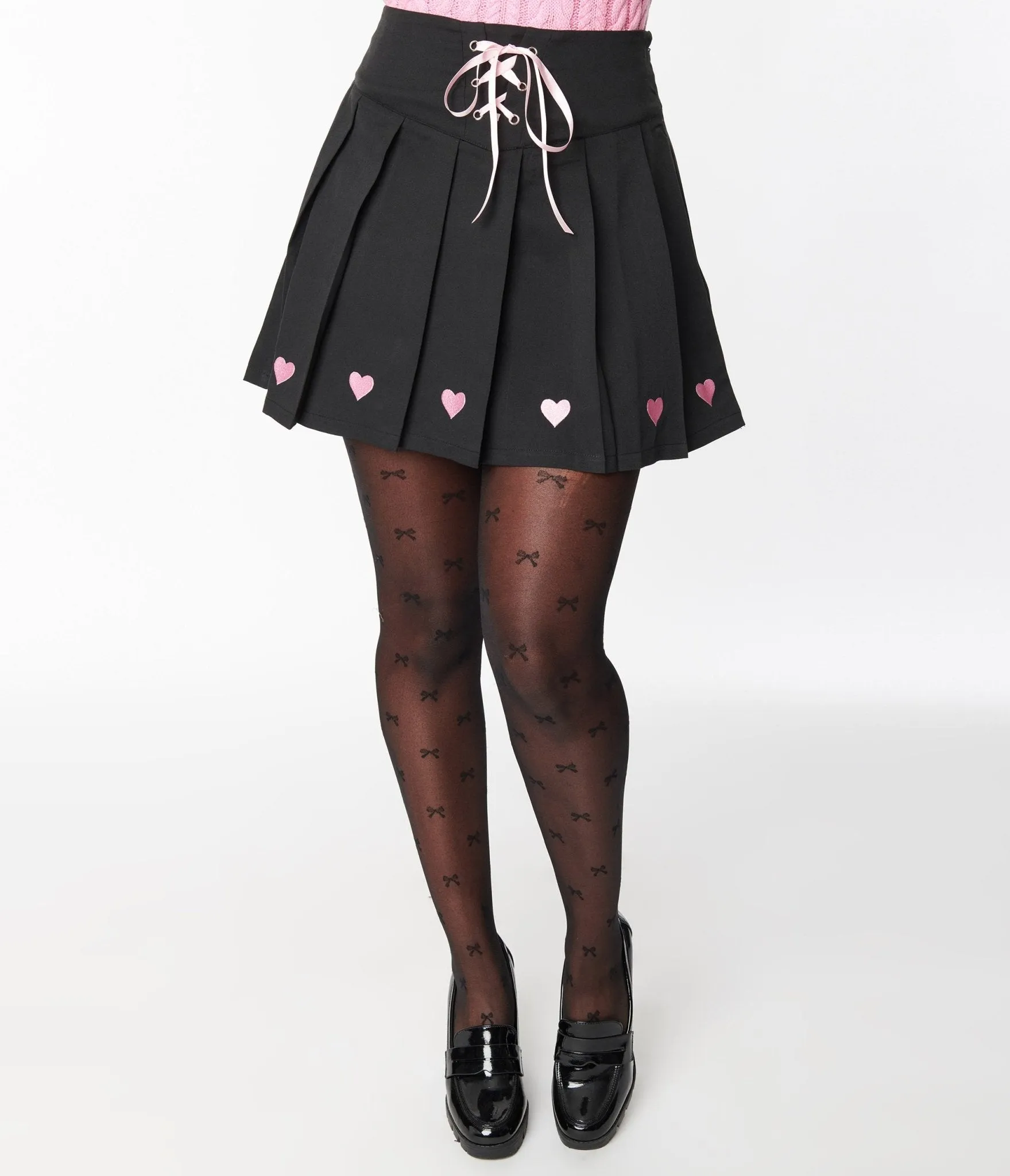 Black & Pink Hanako Skirt