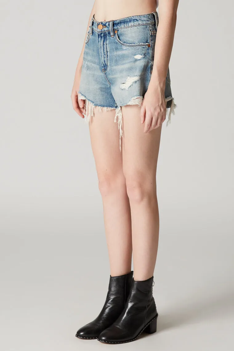 Blank NYC Panic Prevention High Rise Jean Shorts