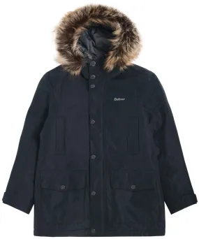 Boy's Barbour Ripley Showerproof Parka - 10-15yrs