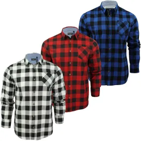 Brave Soul 'Jack' Brushed Flannel Check Shirt - Long Sleeved