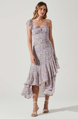 Camelia Floral Midi Dress