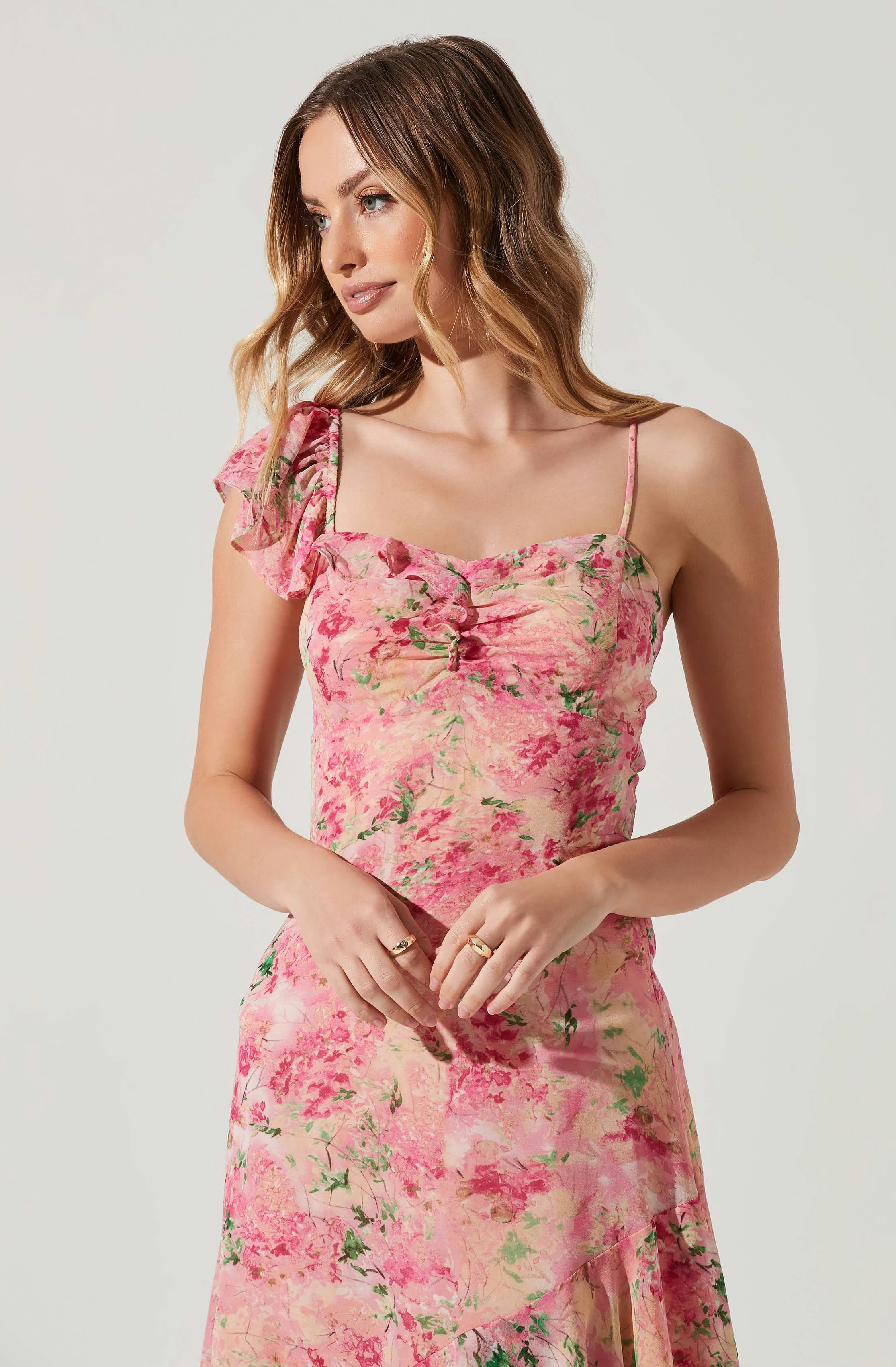 Camelia Floral Midi Dress