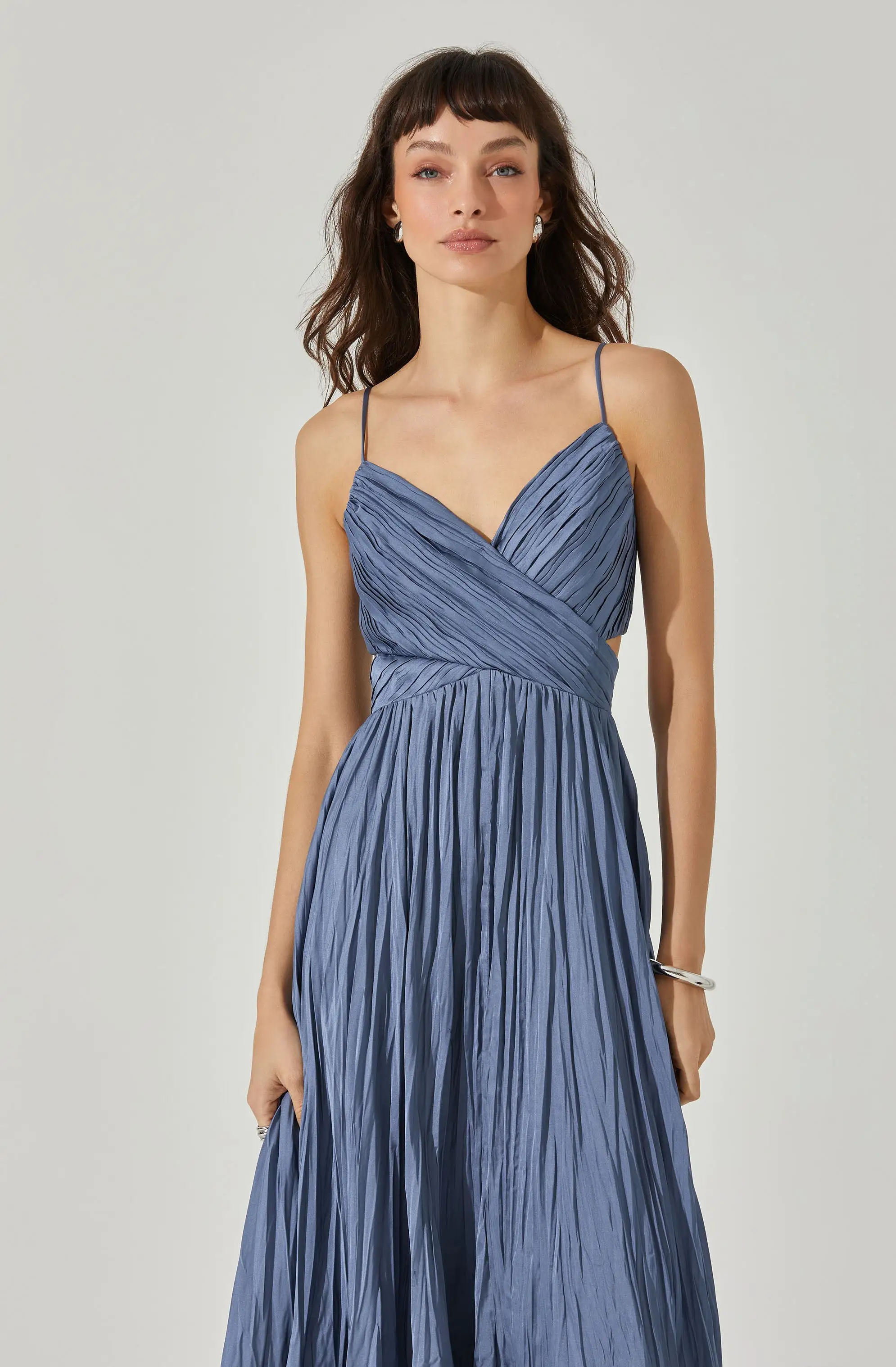 Capitola Pleated Midi Dress