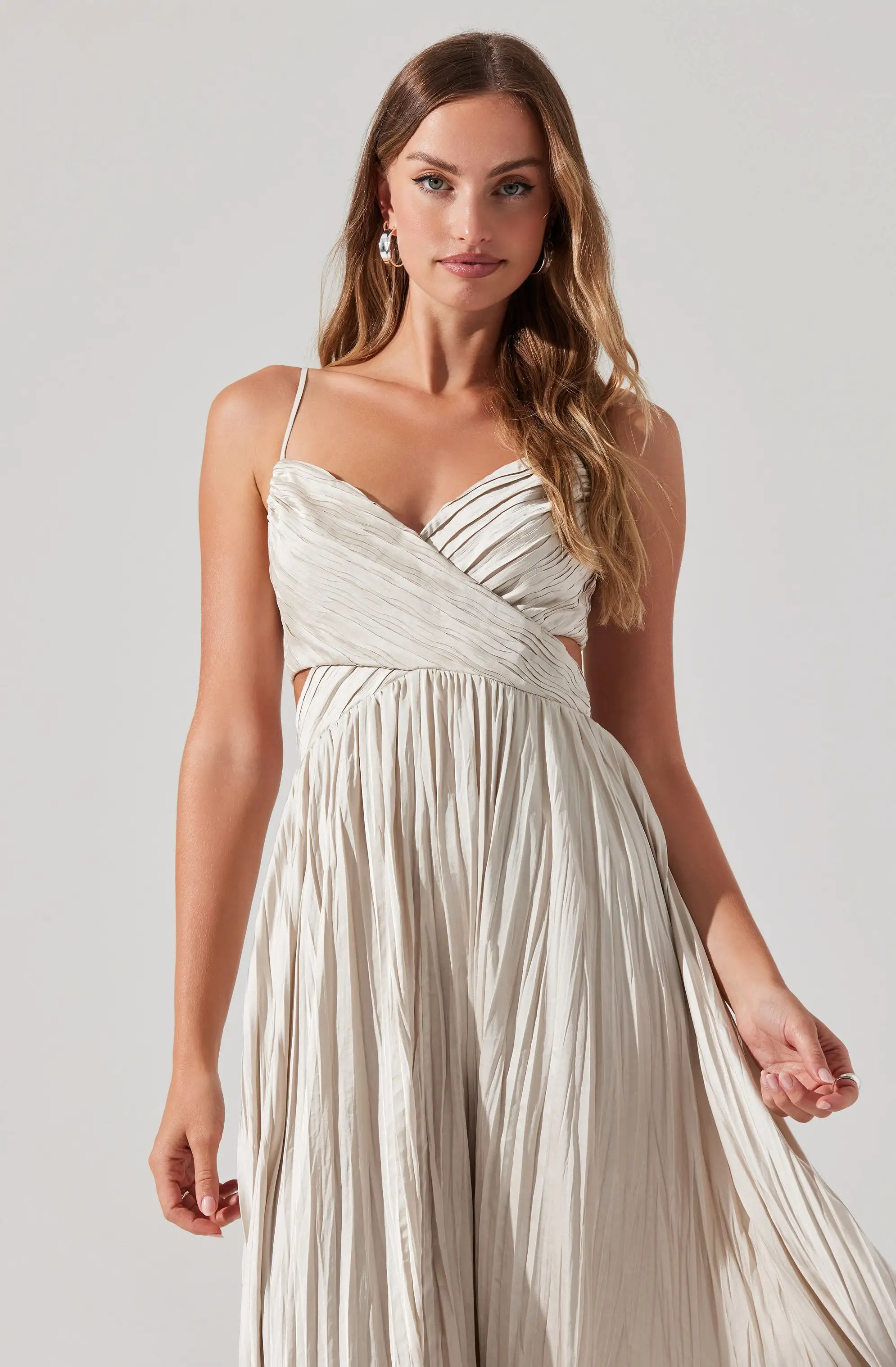 Capitola Pleated Midi Dress