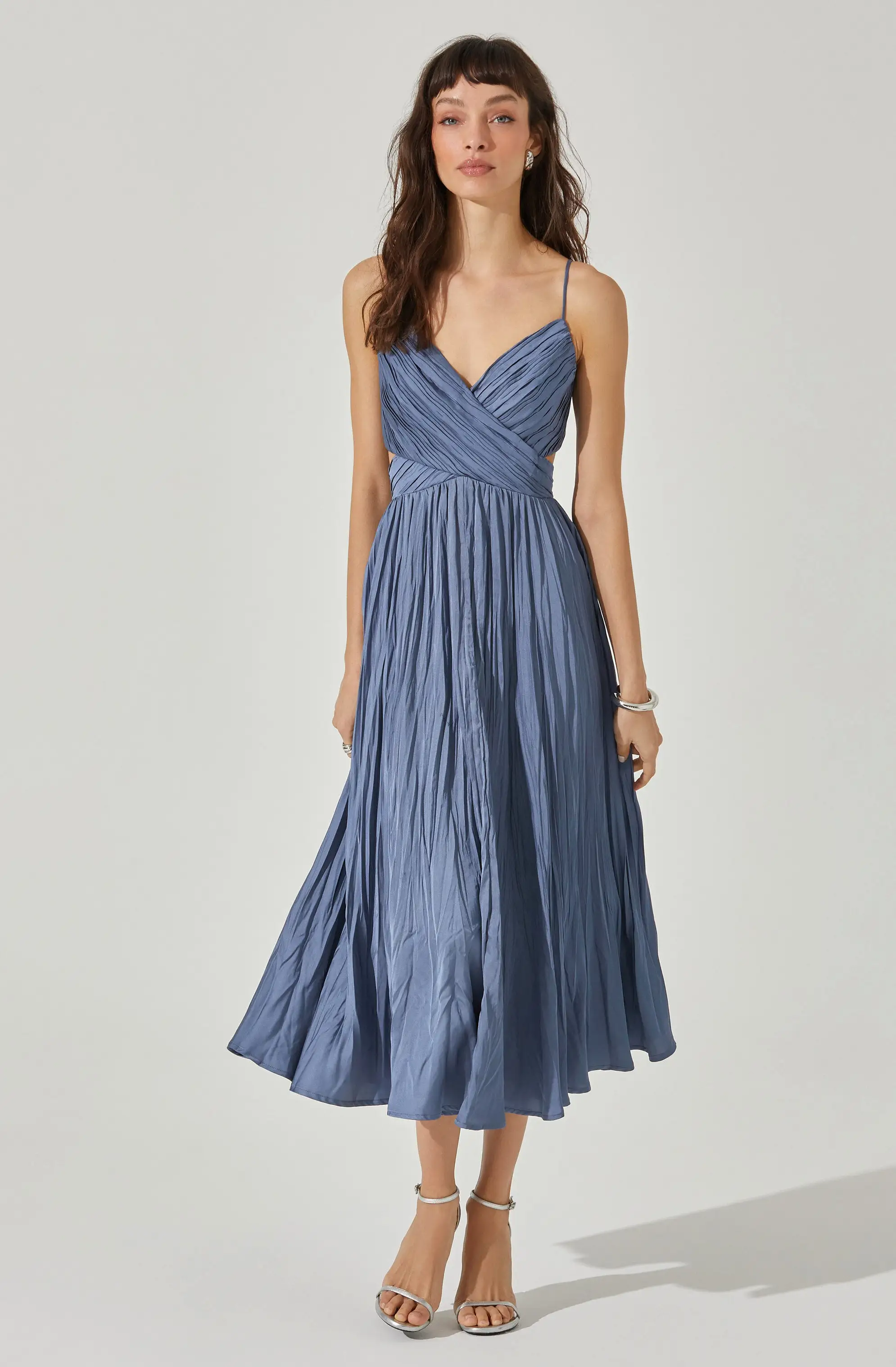 Capitola Pleated Midi Dress