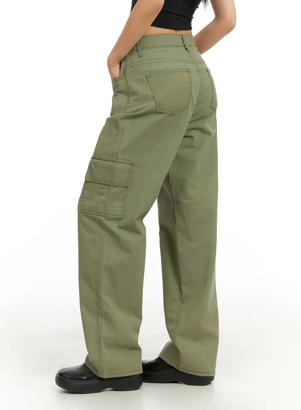 Cargo Straight Leg Pants IA417