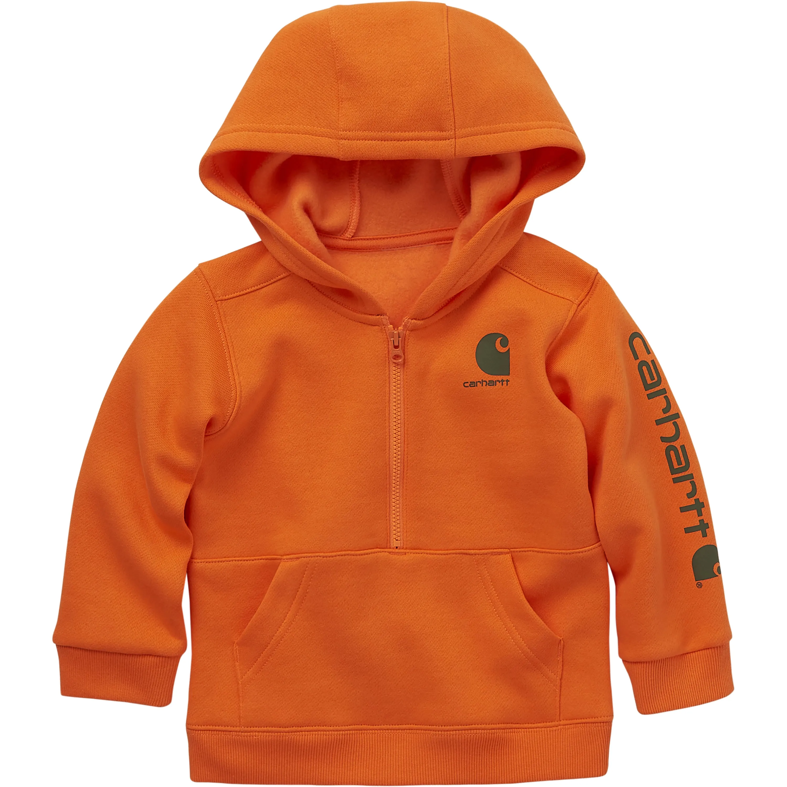 Carhartt Kids' Half Zip Hooded Sweatshirt