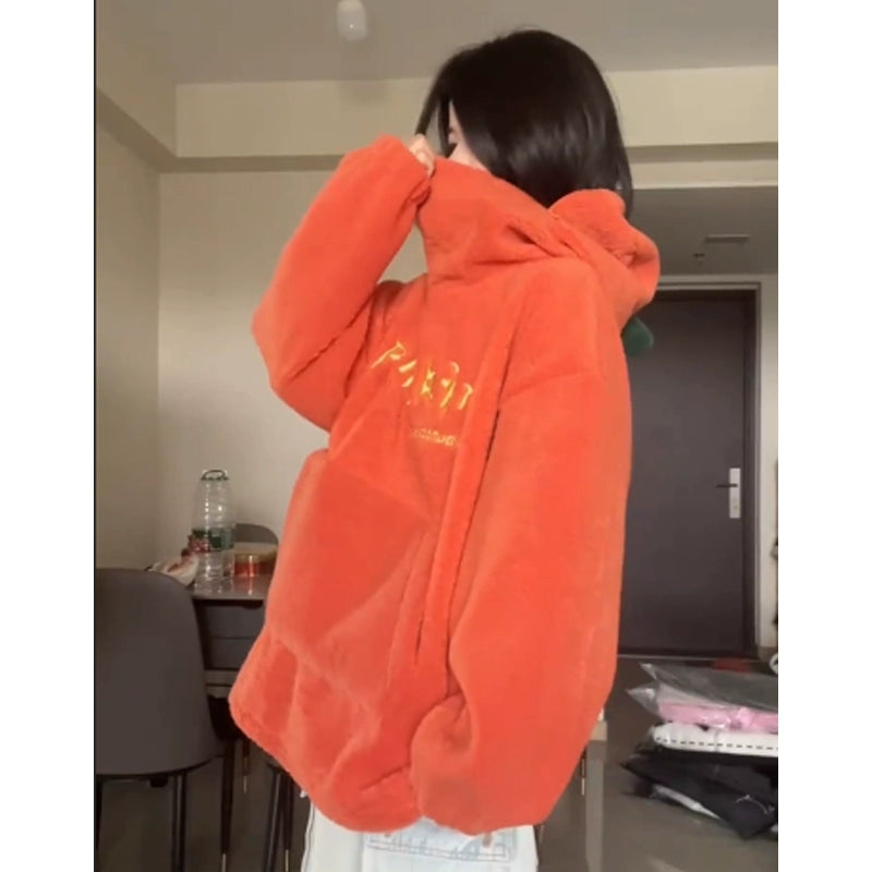 Cartoon Pumpkin Hooded Sweatshirt