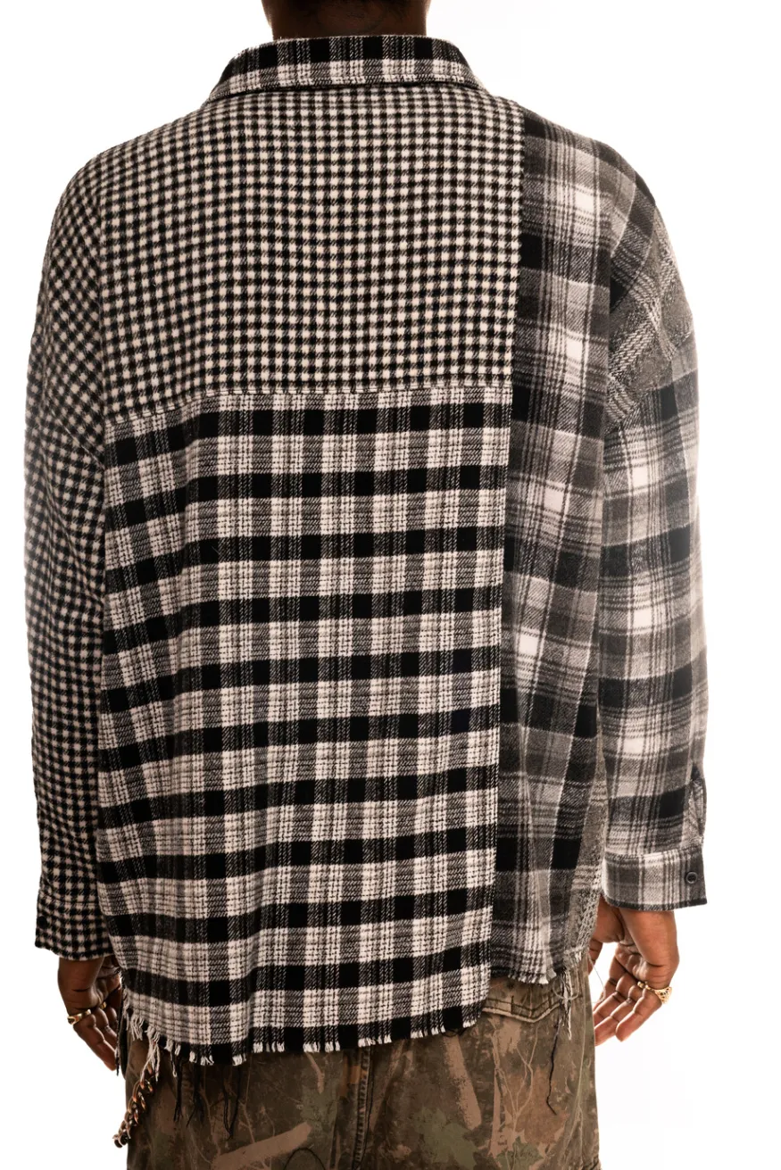 Chenille Boy Flannel Black