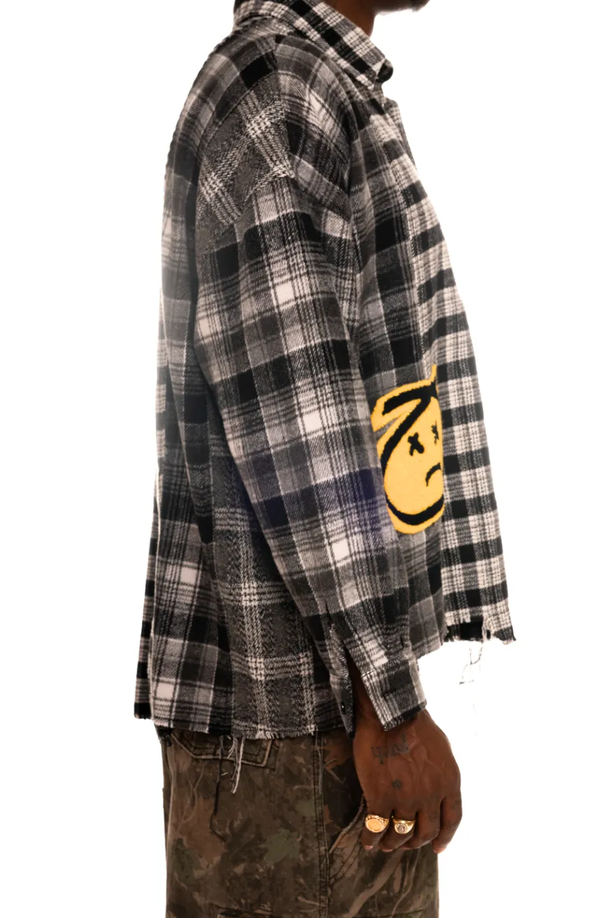 Chenille Boy Flannel Black