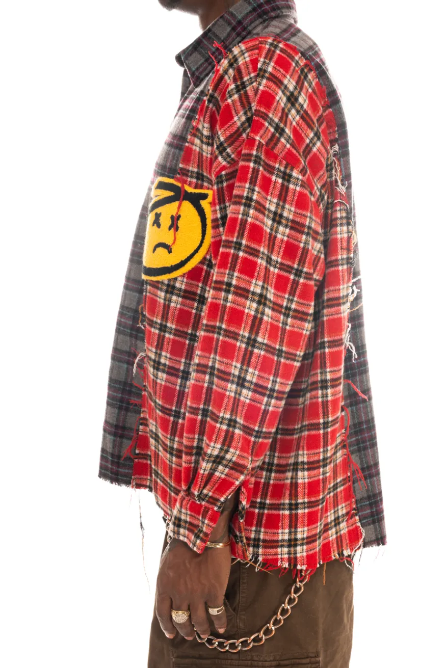 Chenille Boy Flannel Red