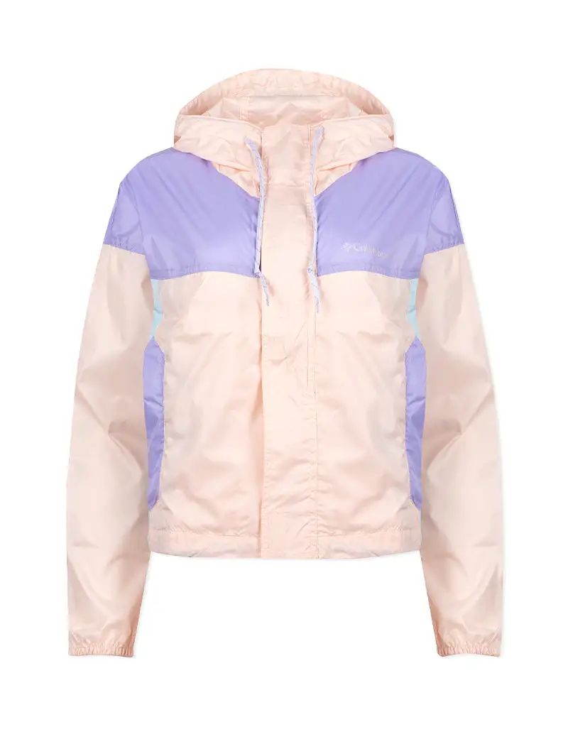 Columbia Flash Challenger Cropped Windbreaker Peach Blossom / Frosted