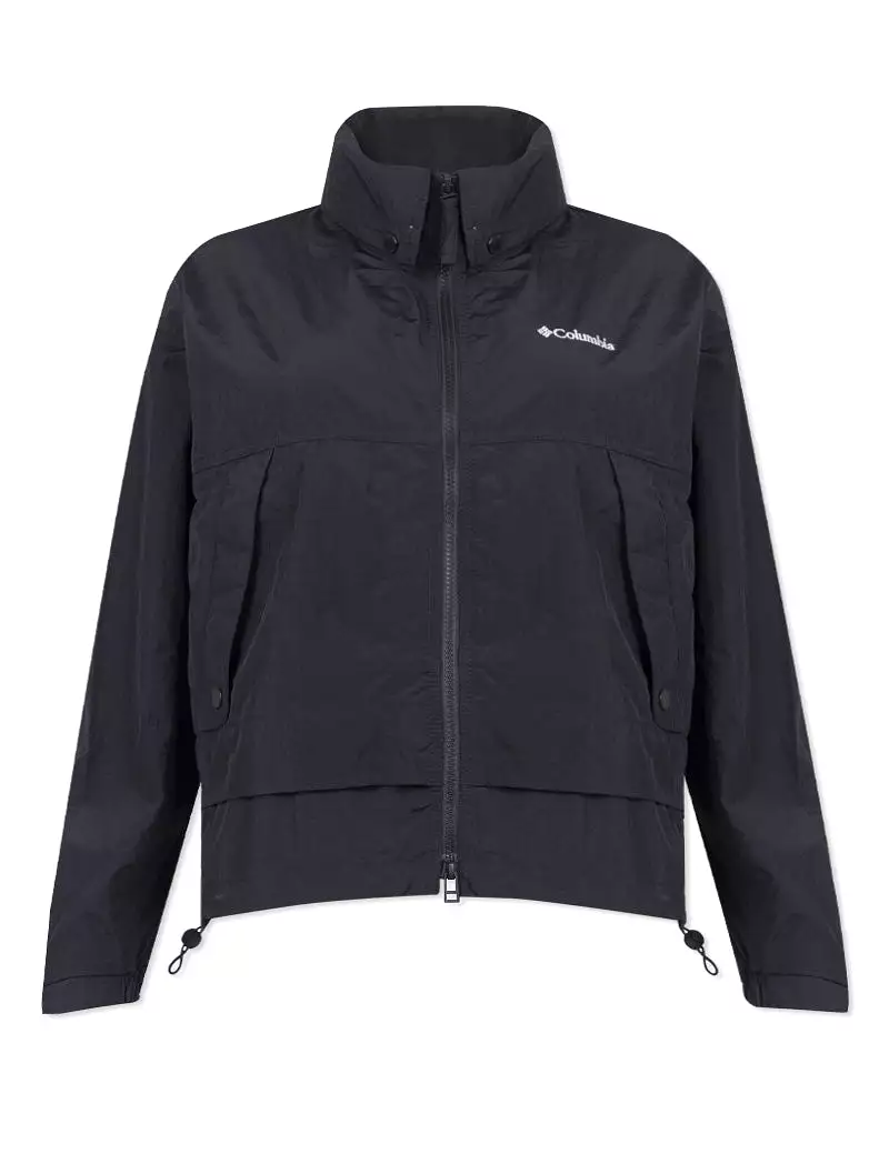 Columbia Womens Paracutie Windbreaker Jacket Black