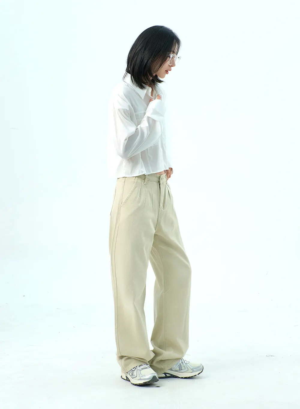 Cotton Wide Leg Pants OY317