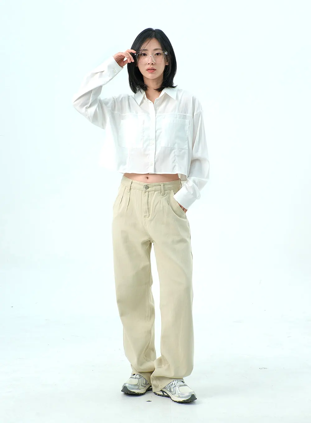 Cotton Wide Leg Pants OY317