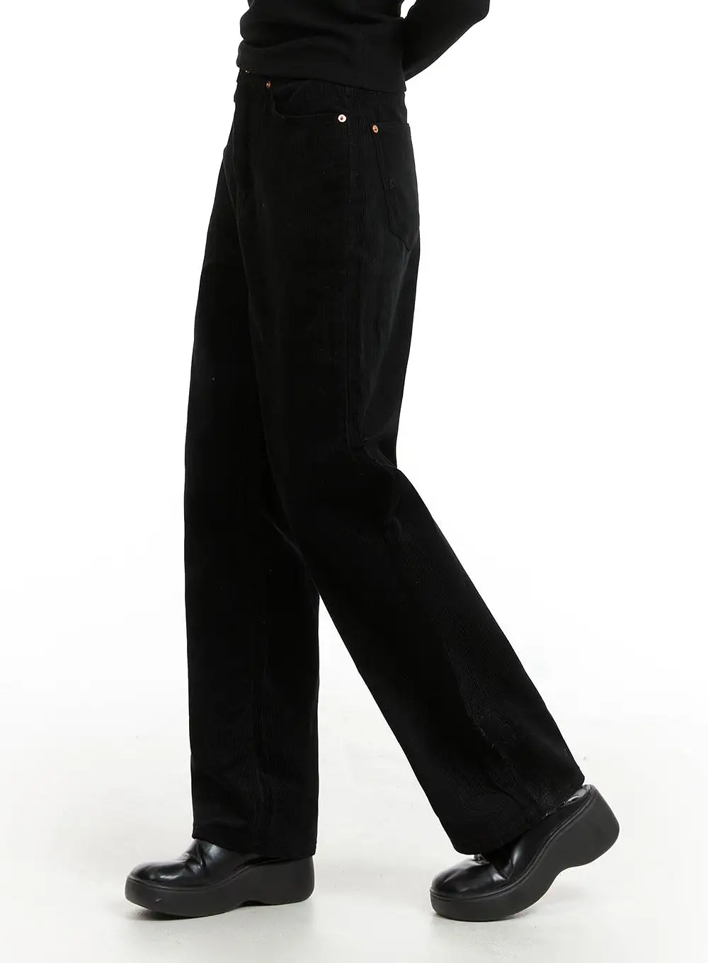 Cozy Solid Corduroy Straight Pants CJ412