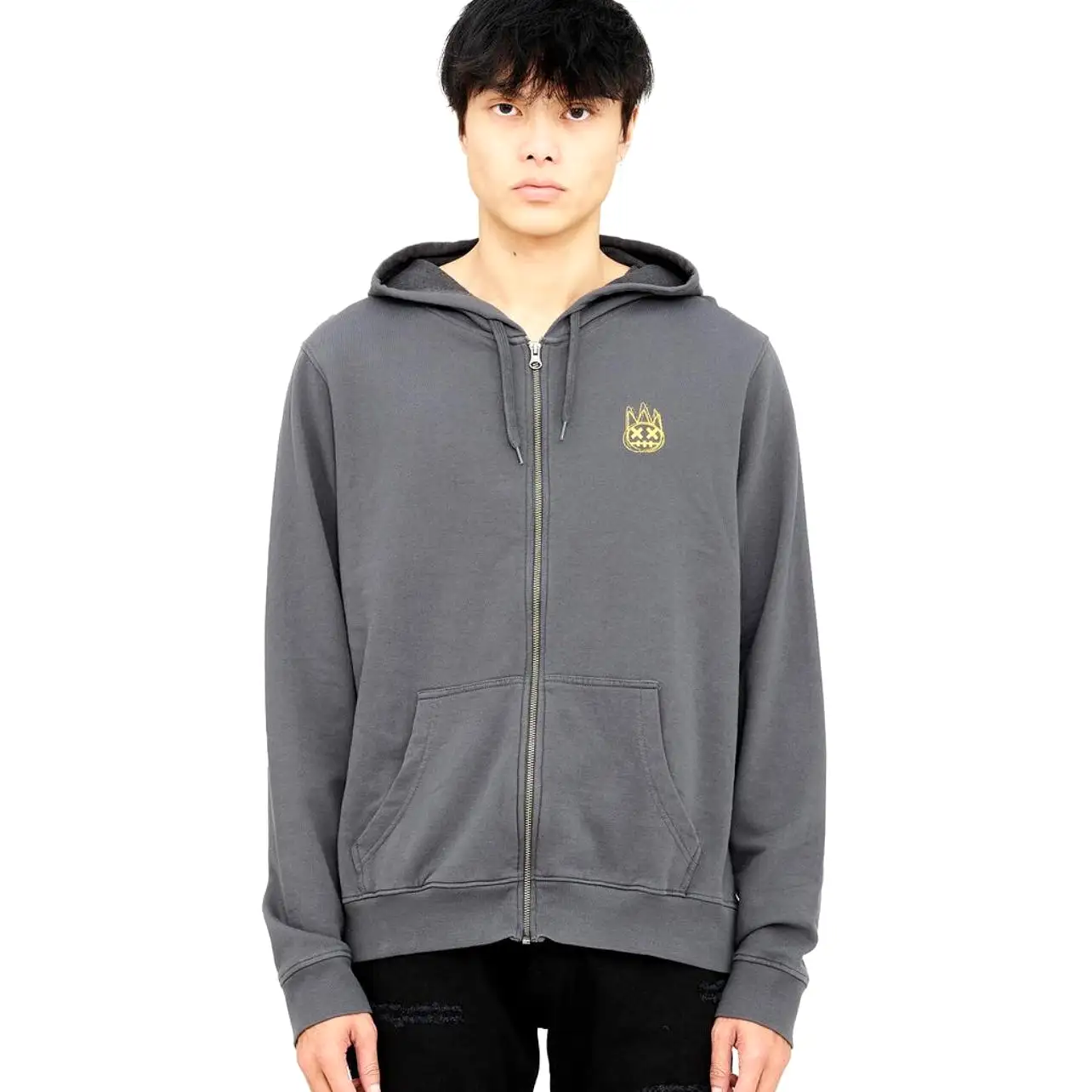 Cult Heather Grey French Terry Zip Hoodie