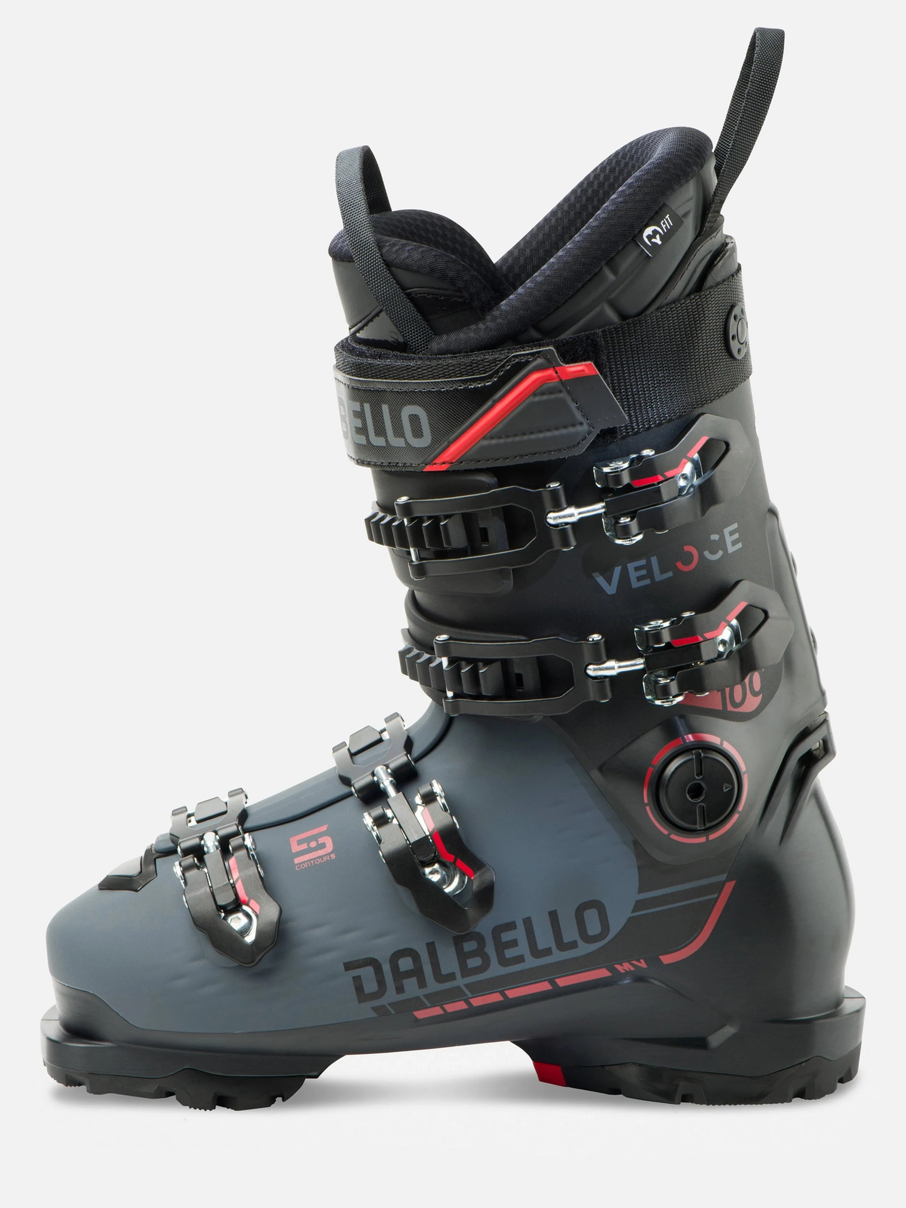 Dalbello Veloce 100 MV Ski Boots 2025 – Black/Anthracite – Superior Comfort and Precision for Advanced Skiing Performance