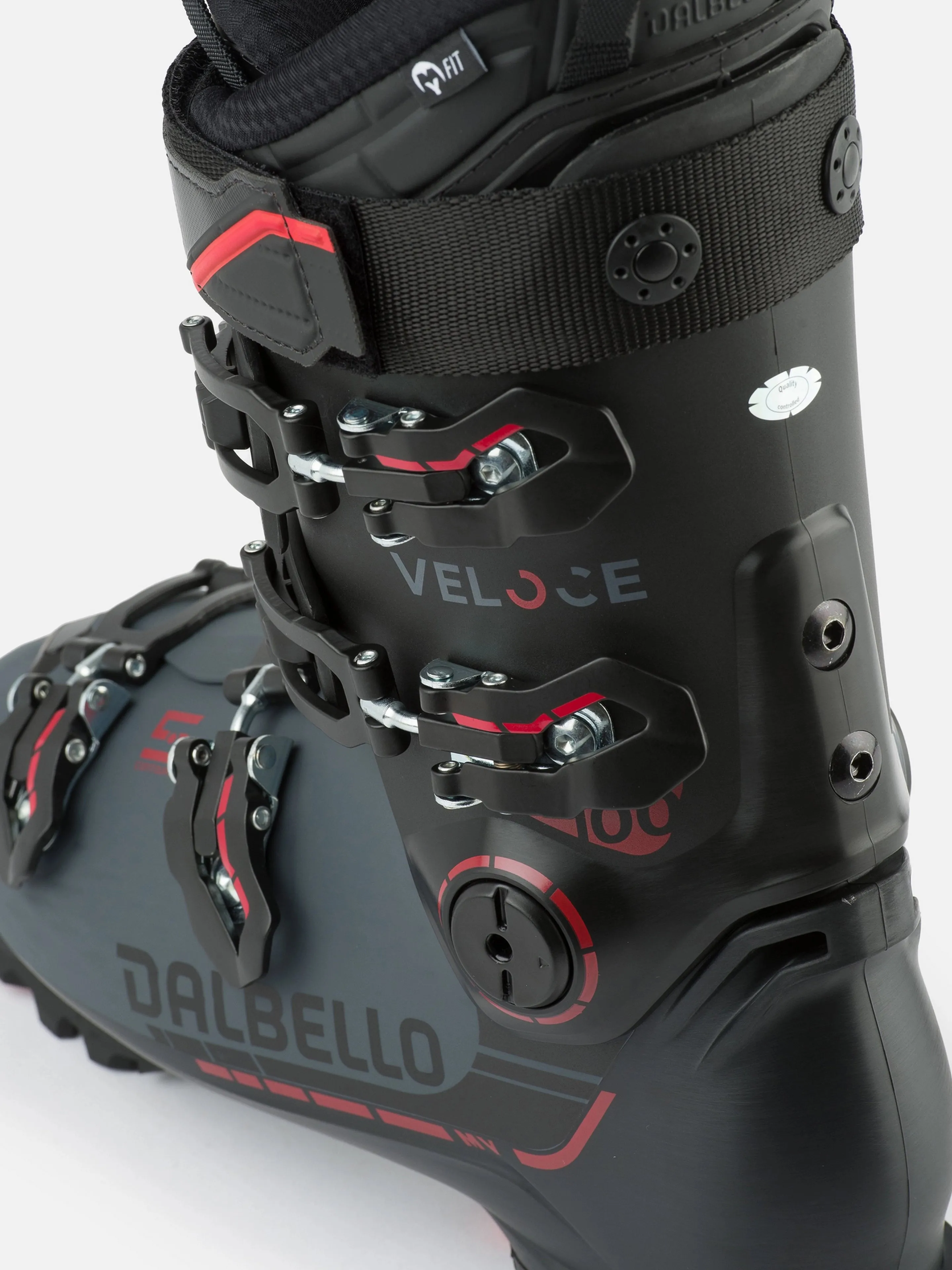 Dalbello Veloce 100 MV Ski Boots 2025 – Black/Anthracite – Superior Comfort and Precision for Advanced Skiing Performance