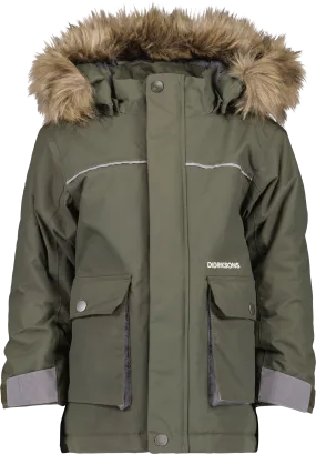 Didriksons Kids' Kure Parka 6 Deep Green | Buy Didriksons Kids' Kure Parka 6 Deep Green here | Outnorth