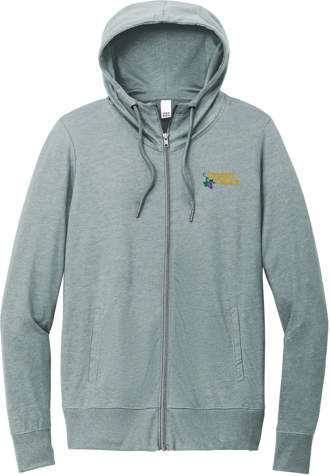 District Ladies Featherweight French Terry Full-Zip Hoodie