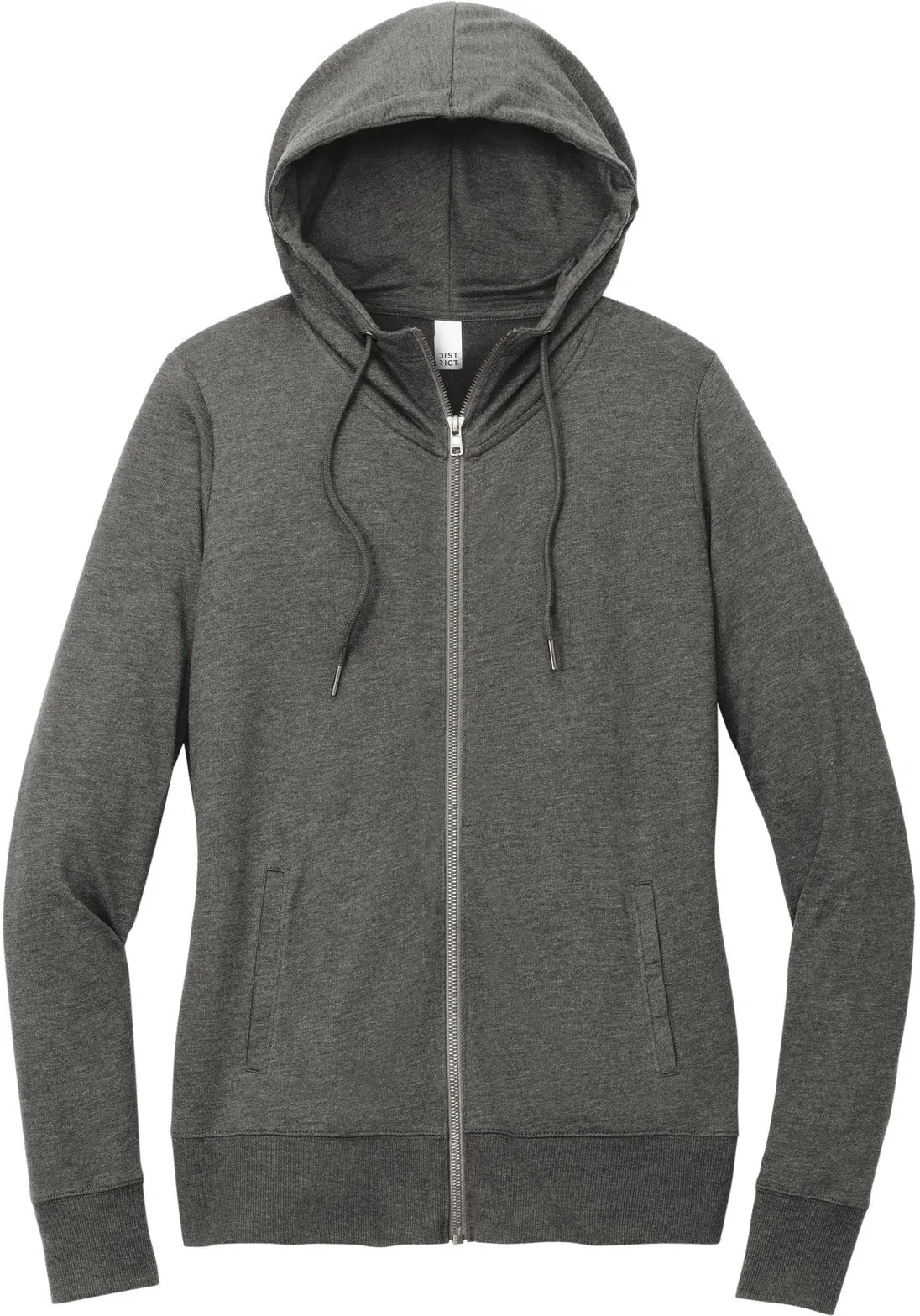 District Ladies Featherweight French Terry Full-Zip Hoodie