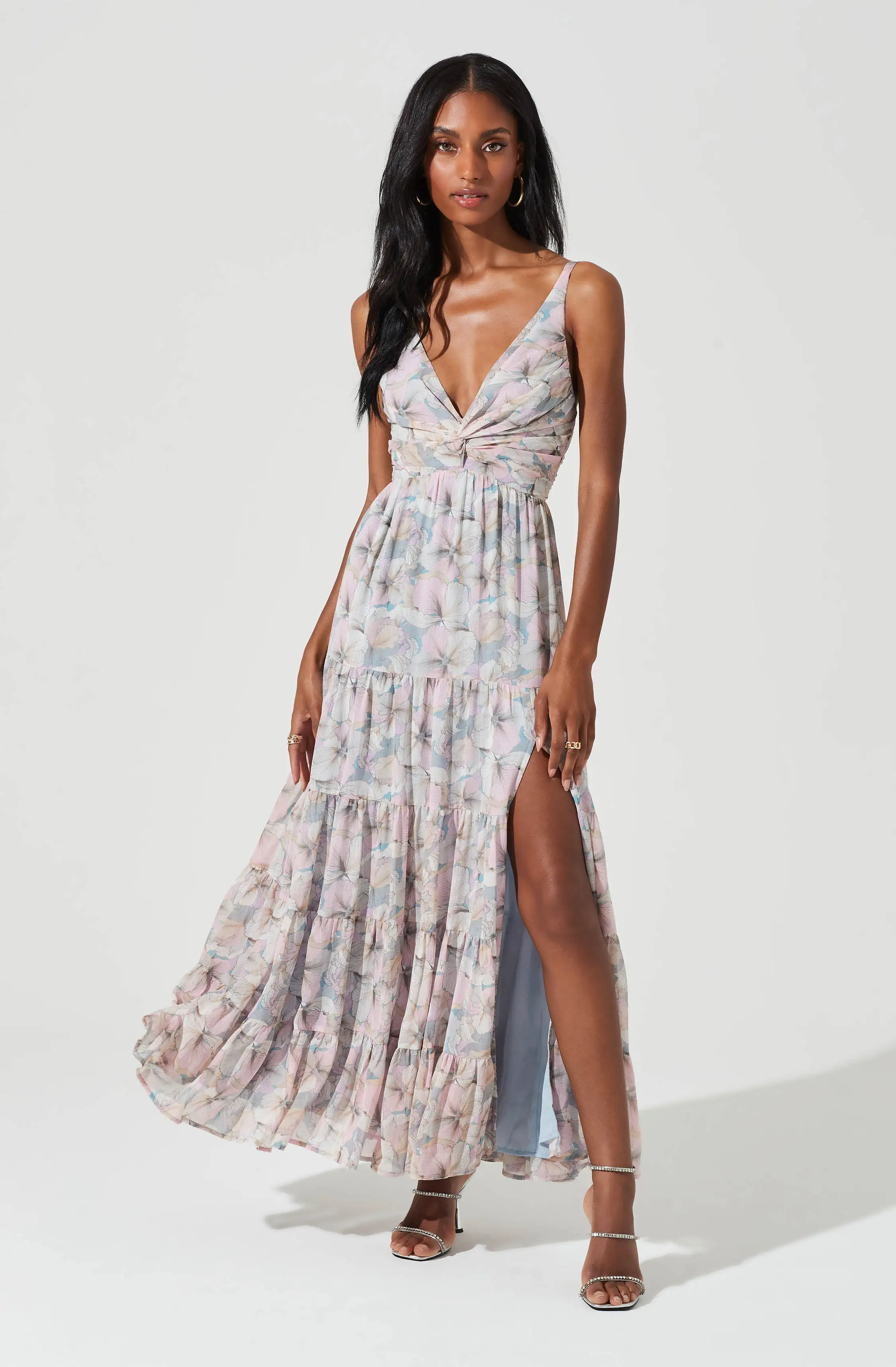 Elsa Floral Tiered Maxi Dress