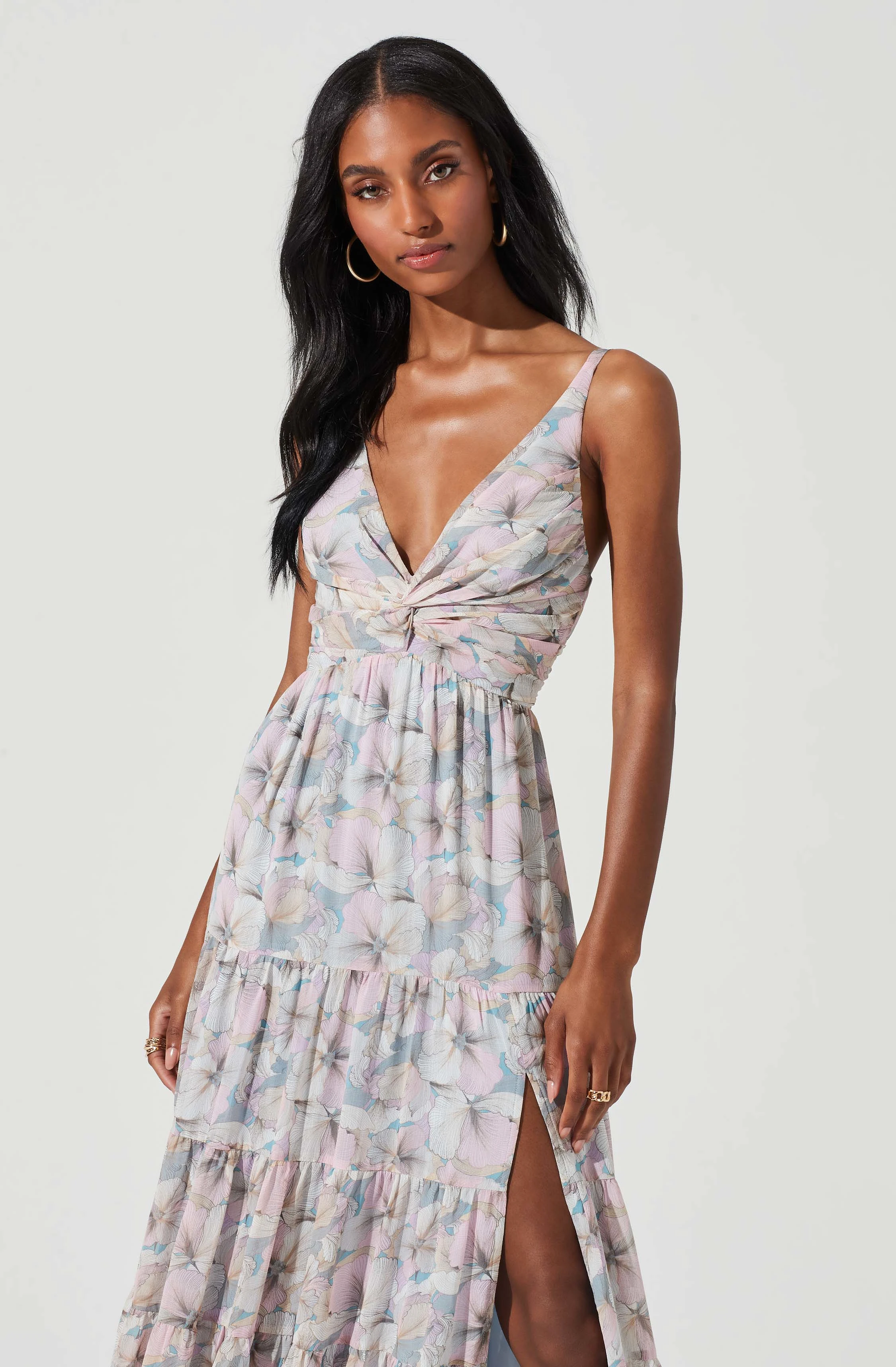 Elsa Floral Tiered Maxi Dress