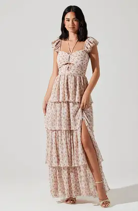 Emmeline Floral Tiered Maxi Dress