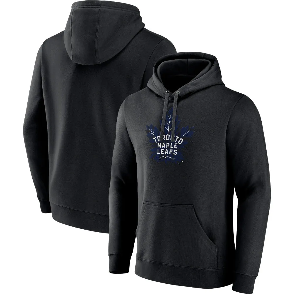 FANATICS TORONTO MAPLE LEAFS PRIMARY LOGO BLACK HOODIE