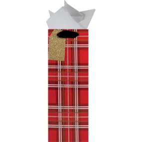 Festive Flannel Bottle Bag