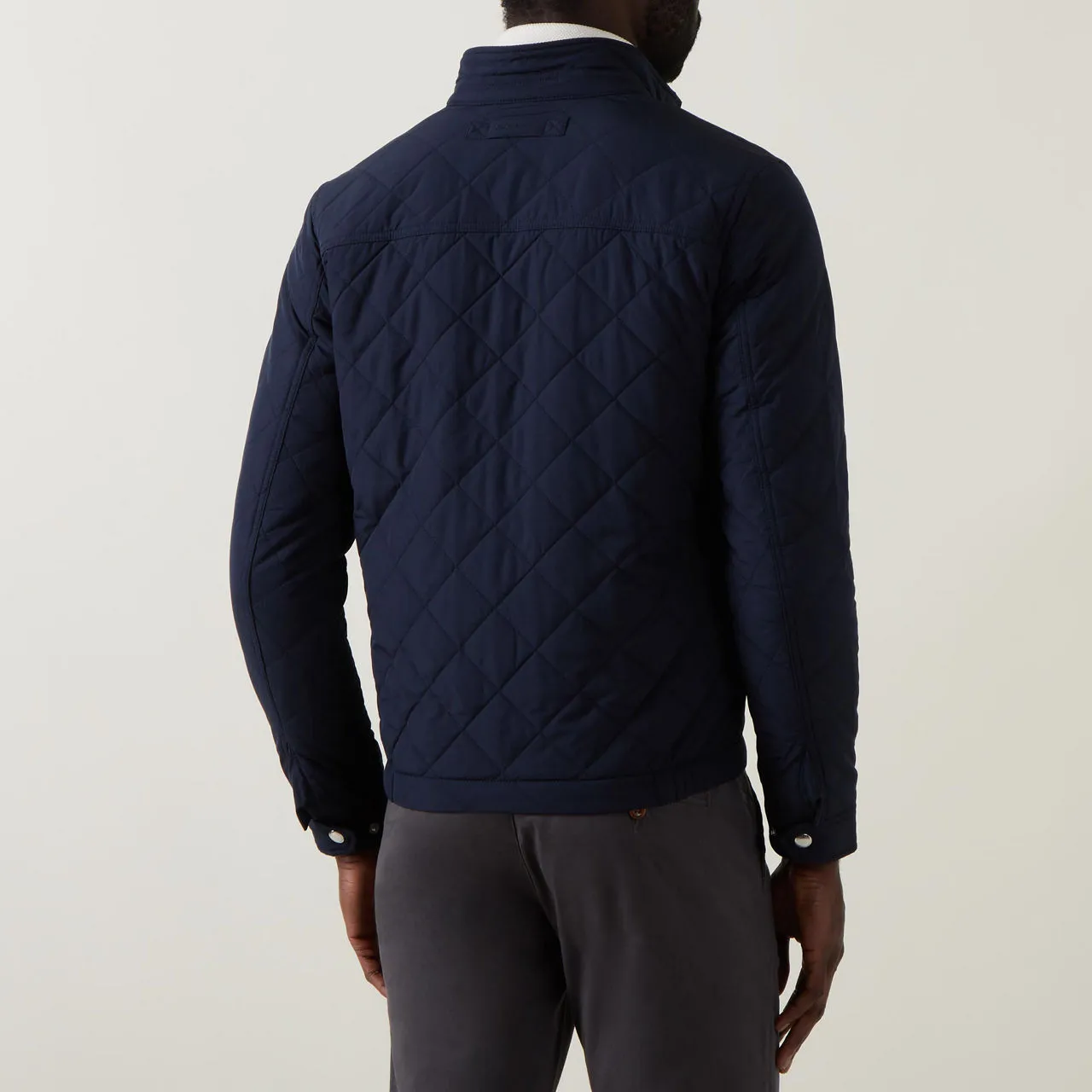 GANT The Sustainable Edit Quilted Zip-Through Windbreaker - Navy