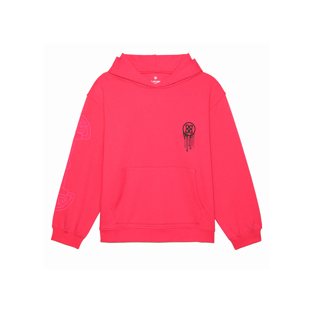 G/FORE BIRDIES PULLOVER HOODIE AZALEA