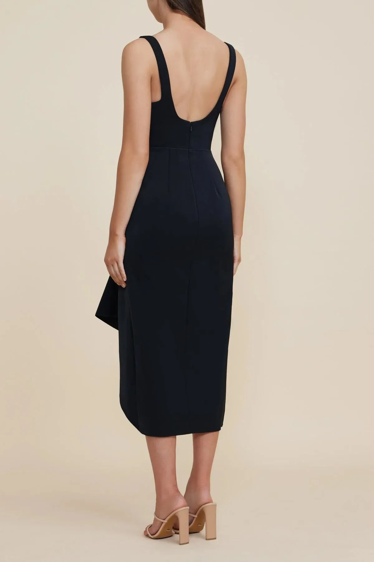 Gowrie Midi Dress in Black