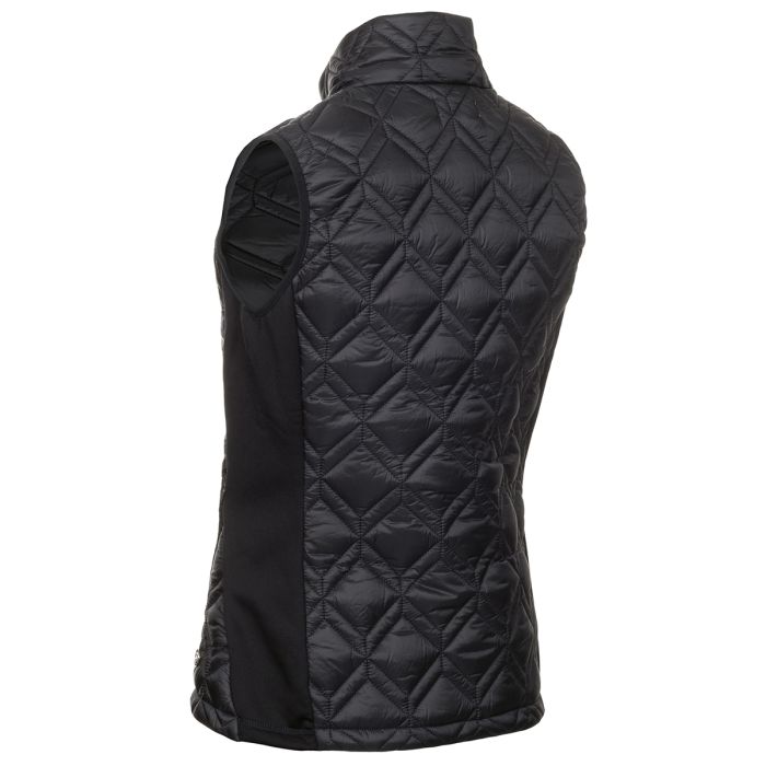 Green Lamb Quilted Vest Gerry Black